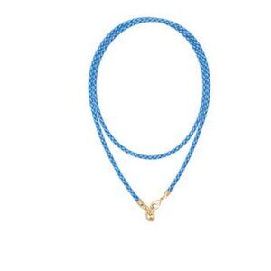 ROXANNE ASSOULIN The Happy Cord Charm Necklace Denim Without Charm